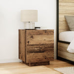 ZNTS Bedside Cabinet with LED Lights Old Wood 45x40x55 cm 863057