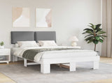 Bed Frame with Upholstered Headboard Light Grey 120 x 200 cm 877283