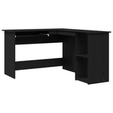 Corner Desk Black Oak 120 x 140 x 75 cm Engineered Wood 862450