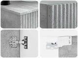 Bathroom Furniture Set 3 pcs Concrete Grey 33 x 34.5 x 160 cm 3406046