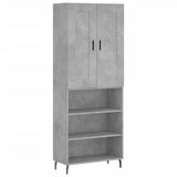 Highboard Concrete Grey 69.5x34x180 cm Engineered Wood 3200085