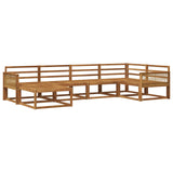 Outdoor Sofa Set 6 pcs Natural Solid Acacia Wood 3382707