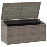 Garden Storage Box Grey 110x50x58 cm Poly Rattan 4104071