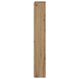 Headboard Cabinet with LED Artisan Oak 160 x 16.5 x 103.5 cm 8006543