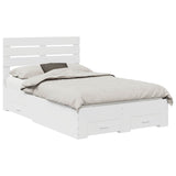 Bed Frame with Drawer with Headboard Manual Engineered Wood 3411651
