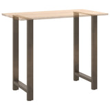 Bar Table Legs Natural Steel 2 pcs 60x cm Steel 4013359