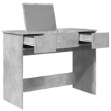 Dressing Table with Mirror Concrete Grey 100x45x76 cm 840698