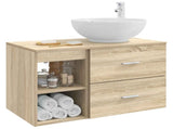 Bathroom Furniture Set 2 pcs Sonoma Oak Engineered Wood 3403914