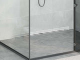 Wall Mounted Shower Drain Silver 100 cm Stainless Steel 304 42015996
