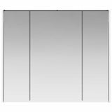 Bathroom Mirror Cabinet Black Oak 83.5 x 15.5 x 70 cm 889264