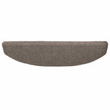 Self-adhesive Stair Mats 15 pcs Mocha 80 x 24.5 x 3.5 cm 42038673
