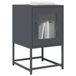 ZNTS Bedside Cabinet Anthracite 36x39x60.5 cm Cold-rolled Steel 853328