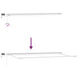 Manual Retractable Awning with LED Brown 600x300 cm 3215385