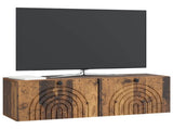 Wall-Mounted TV Cabinet Wall-mounted Old Wood 98 x 31 x 30 cm 898223