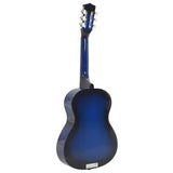 8 Piece Classical Guitar Beginner Set Blue 3/4 36 70117