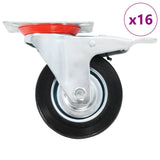 16 pcs Swivel Casters 100 mm 277963