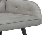 2 Seater Sofa with Metal Legs 2-Seater Light Grey Velvet 42051017