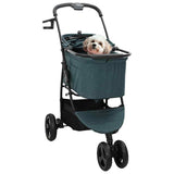 Folding Pet Stroller Green 78 x 54 x 101 cm Polyester 42012438