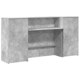 Reception Desk Concrete Grey 200x50x103.5 cm Engineered Wood 3324217
