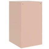 ZNTS Bedside Cabinet Pink 34.5x39x62 cm Steel 841777