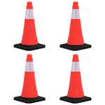 Reflective Traffic Cones with Heavy Bases 4 pcs 50 cm 150941