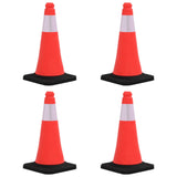 Reflective Traffic Cones with Heavy Bases 4 pcs 50 cm 150941