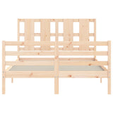 Bed Frame without Mattress Small Double Solid Wood 3194086