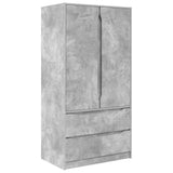 Bathroom Cabinet with Drawer Concrete Grey 79.5 x 49 x 156 cm 3406248