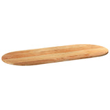 Table Top Light Brown 140x60x2 cm Solid Wood Oak Oval 4009072
