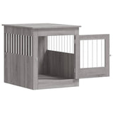 Dog Crate Furniture Grey Sonoma 64.5x80x71 cm Engineered Wood 838335