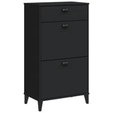 Shoe Cabinet VIKEN Black Engineered Wood 374927