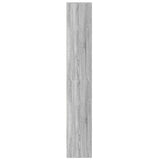 Highboard with LED Grey Sonoma 69x32.5x200 cm Engineered Wood 3307910