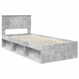 Bed Frame Concerte Grey 90 x 190 cm Solid Pine Wood 3410657