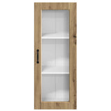 Wall Glass Cabinet PORTO Artisan Oak 40 x 31 x 100 cm 885454