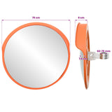 Outdoor Convex Traffic Mirror Orange 75 cm Polycarbonate 42045534