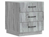 Bedside Cabinet Grey Sonoma 43 x 41 x 63.5 cm Engineered Wood 895251