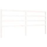 Bed Frame without Mattress White 200x200 cm Solid Wood Pine 3191927