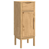 Bathroom Furniture Set FLORO 2 pcs Wax Brown Solid Pine Wood 3385879