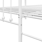 Daybed Frame White 90 x 200 cm Powder-Coated Steel 42002652