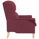 Armchair Wine red 76 x 94 x 102 cm Fabric 42009843