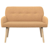 2 Seater Sofa with Solid Wood Legs Beige Boucl 42051069