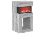 Electric Fireplace Grey Sonoma 35 x 30 x 86 cm Engineered wood 8021132