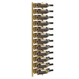 Wall Mounted Wine Rack for 24 Bottles Gold Iron 340884