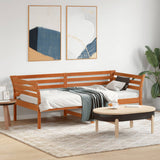 Day Bed without Mattress Wax Brown 90x190 cm Single Solid Wood Pine 842881