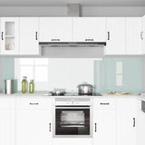 Kitchen Backsplash 2 pcs White 120 x 60 cm Tempered Glass 3415487