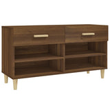 Shoe Cabinet Brown Oak 102x35x55 cm Engineered Wood 817569