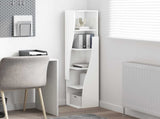 Corner Cabinet 27.5x27x140cm Engineered Wood High Gloss White 889869
