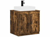Bathroom Furniture Set Smoked Oak Engineered Wood 3404254