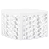 Side Table White 54x54x36.5 cm Plastic 48774