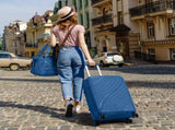 4-Piece Luggage Set with 2 Handbags & 8-Piece Toiletry Kit Durable PP Suitcase 11803705